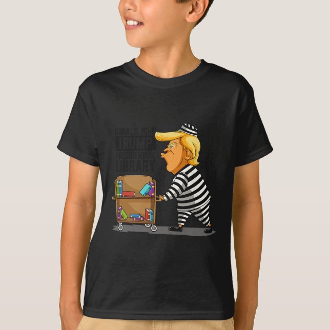 Library Funny Grey Clic Fit  T-Shirt (Front)