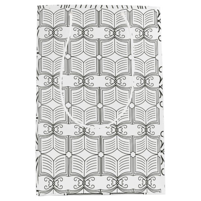 Library Gift Wrapping Medium Gift Bag (Front)