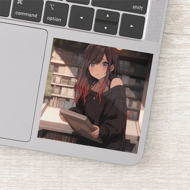 Library Girls Sticker | Sushi Musume generativeai (Detail)