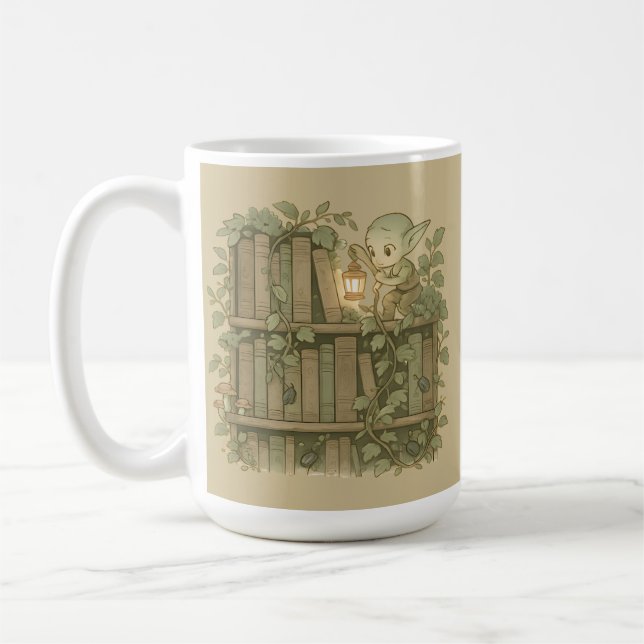 Library Goblin Coffee Mug (Left)