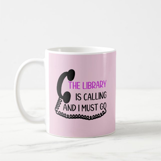 Library is Calling Coffee Mug (Left)