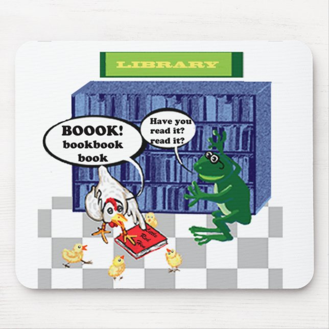Library joke mouse mat (Front)