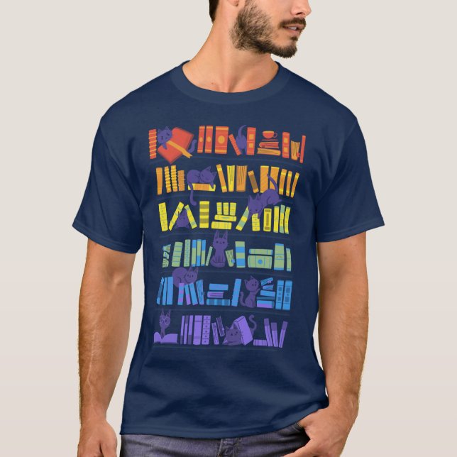 Library Kittens boy T-Shirt (Front)