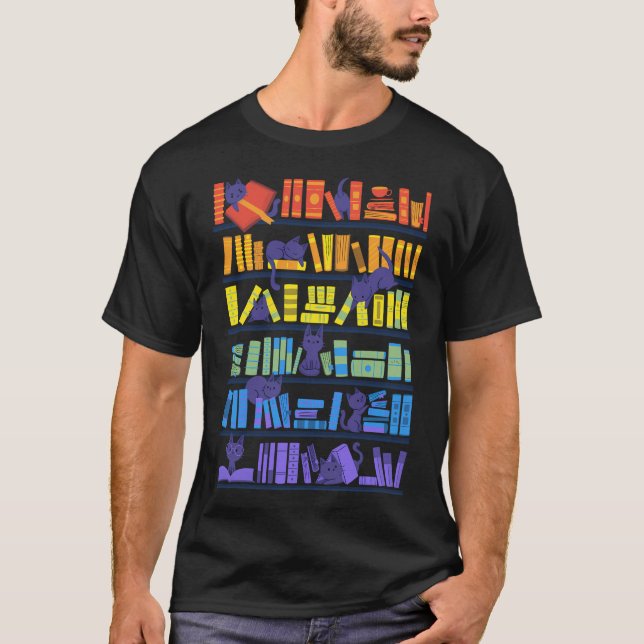 Library Kittens T-Shirt (Front)
