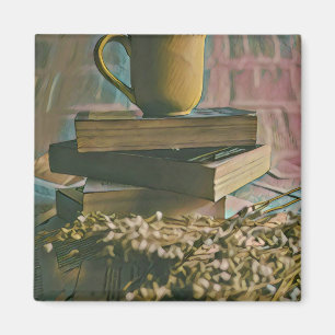 Library lover artwork magnet