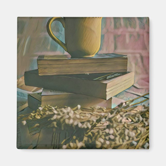 Library lover artwork magnet (Front)