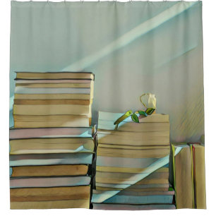 Library lover artwork shower curtain