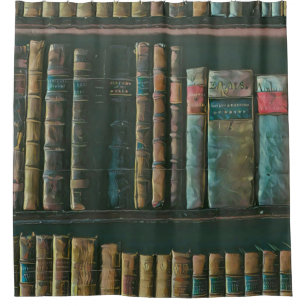 Library lover artwork shower curtain