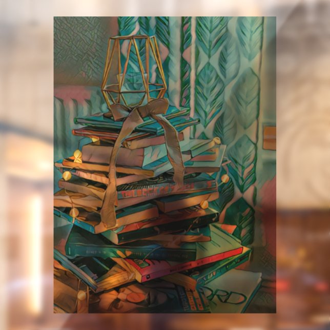 Library lover artwork window cling (Sheet 2)