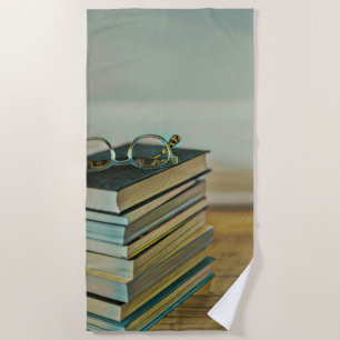Library lover gift beach towel