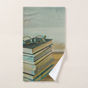 Library lover gift hand towel