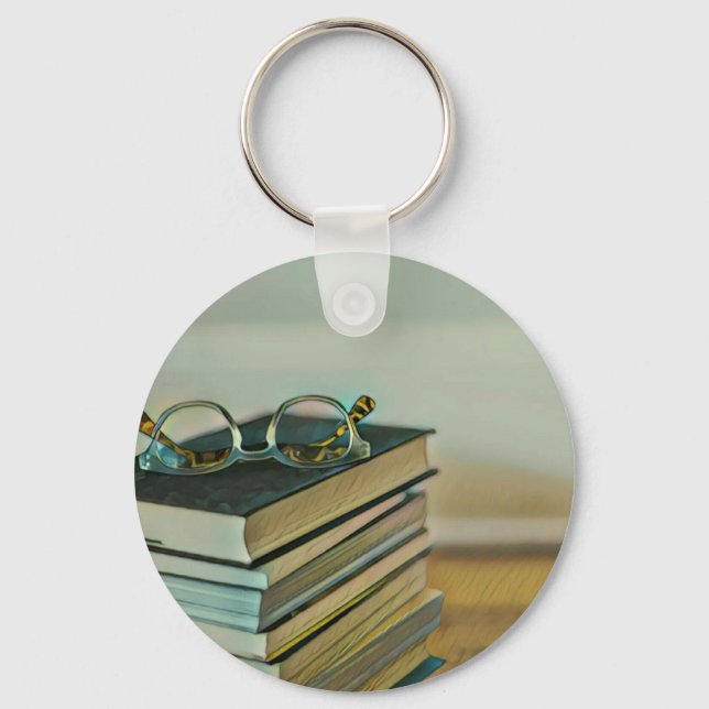 Library lover gift key ring (Front)