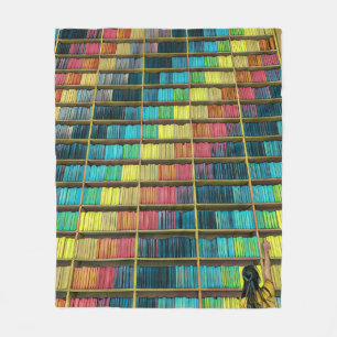Library Lovers Gift Fleece Blanket