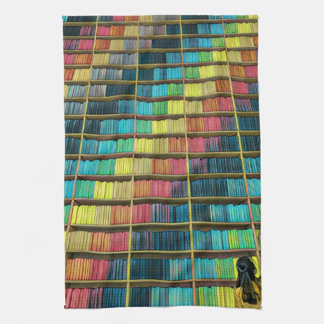 Library Lovers Gift Tea Towel (Vertical)