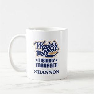 Library Manager Personalised Mug Gift