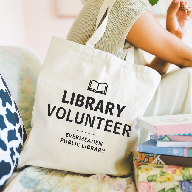Library Name Volunteer's Tote Bag (Creator Uploaded)
