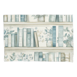 Library New Chapter Blue Boy Book Baby Shower Pillowcase