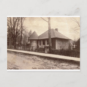 Library, Nutley, NJ 1913 Vintage Postcard