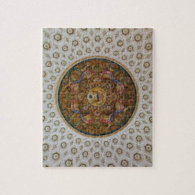 Library of Congress Ceiling Jigsaw Puzzle (Vertical)