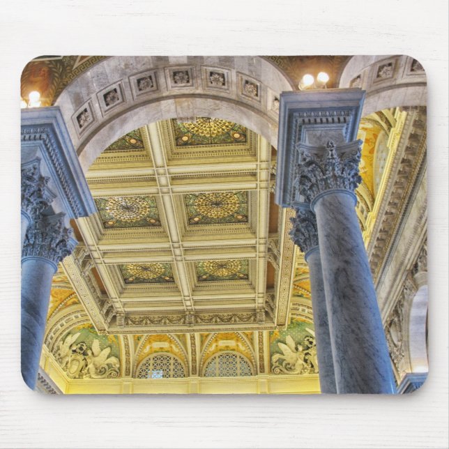 Library of Congress ceiling Mouse Mat (Front)
