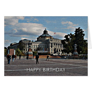 Library of Congress in Mosaic Pattern Card