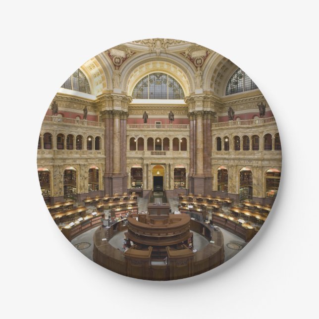 Library of Congress Paper Plate (Front)