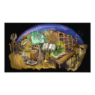 Library of Living Dreams Art Print