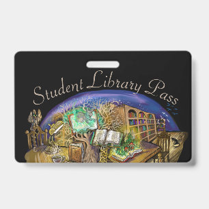 Library of Living Dreams Student Pass ID Badge