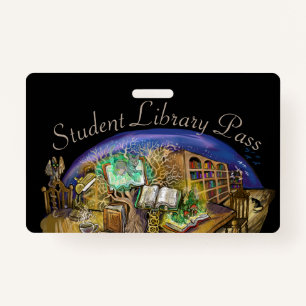 Library of Living Dreams Student Pass ID Badge