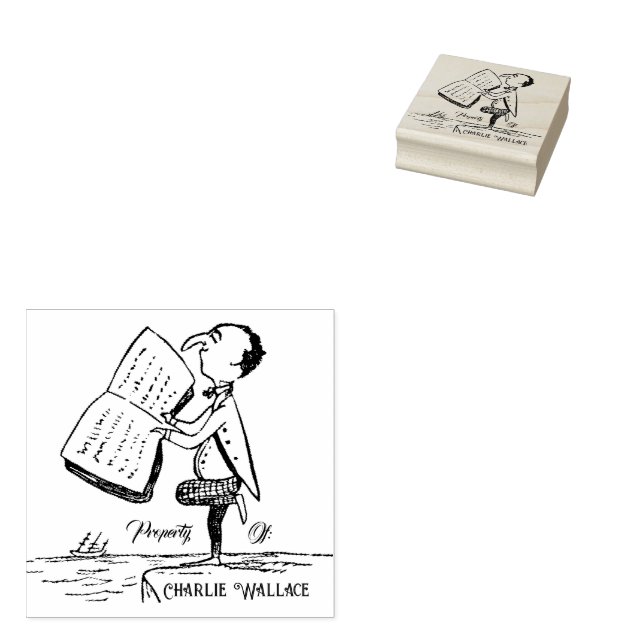 Library Of Man Book Ownership | Ink Stamp (Stamped)