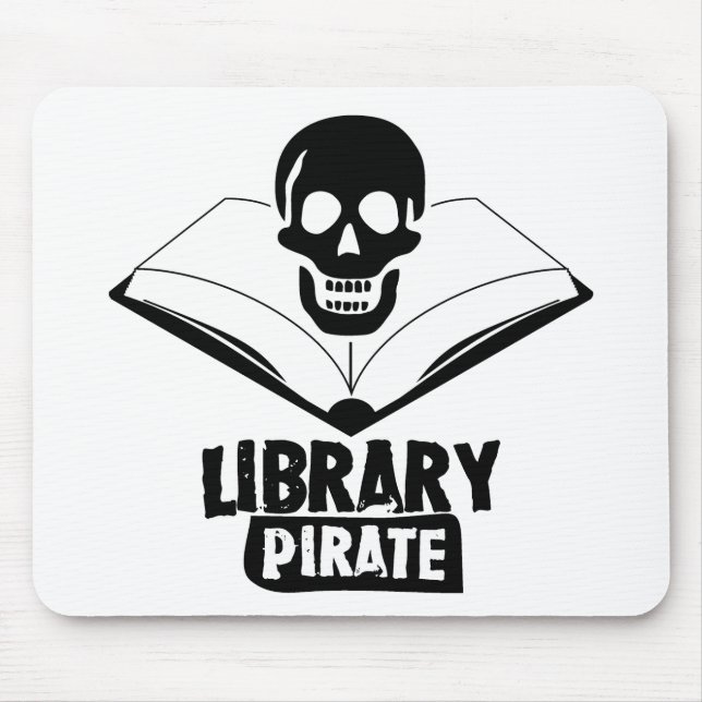 Library Pirate Mouse Mat (Front)