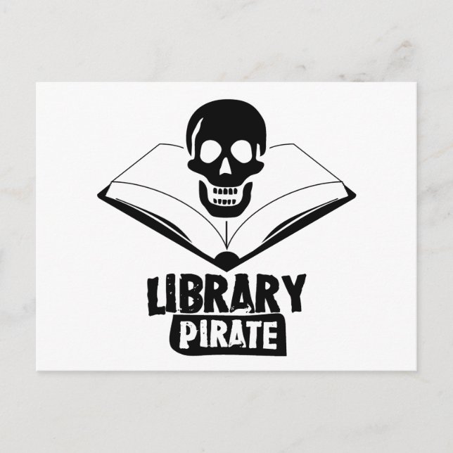 Library Pirate Postcard (Front)