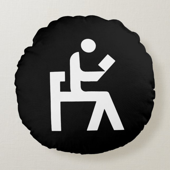 Library Reading Room Round Cushion (Front)