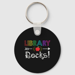 Library Rocks Teacher Student Fun Ck To School Gif Key Ring