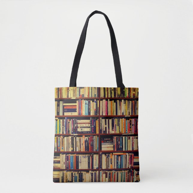 Library Shelves Tote Bag (Front)