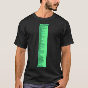 Library Sign Dewey Decimal System by Tens Titled N T-Shirt