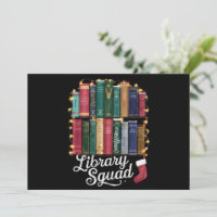 Library Squad Christmas Book Lovers Team Reading 