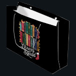 Library Squad Christmas Book Lovers Team Reading  Large Gift Bag<br><div class="desc">Library Squad Christmas Book Lovers Team Reading</div>