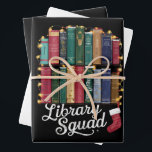 Library Squad Christmas Book Lovers Team Reading  Wrapping Paper Sheet<br><div class="desc">Library Squad Christmas Book Lovers Team Reading</div>