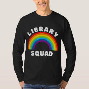 Library Squad Fun Librarian Kindergarten Book 1 T-Shirt