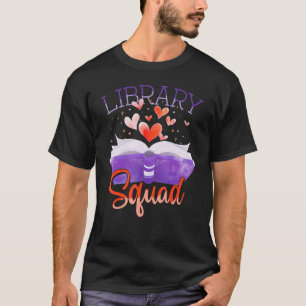 Library Squad Librarian Bookworm Book T-Shirt