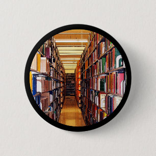 Library Stacks 6 Cm Round Badge