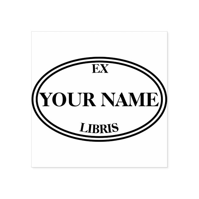 Library stamp  style ex libris book plate (Imprint)