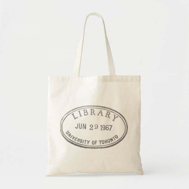 Library Stamp Tote Bag (Front)