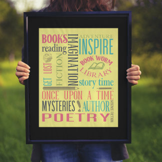 Library Subway Art Poster