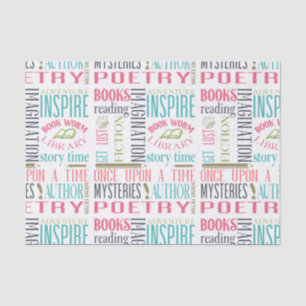 Library Subway Art Tissue Paper