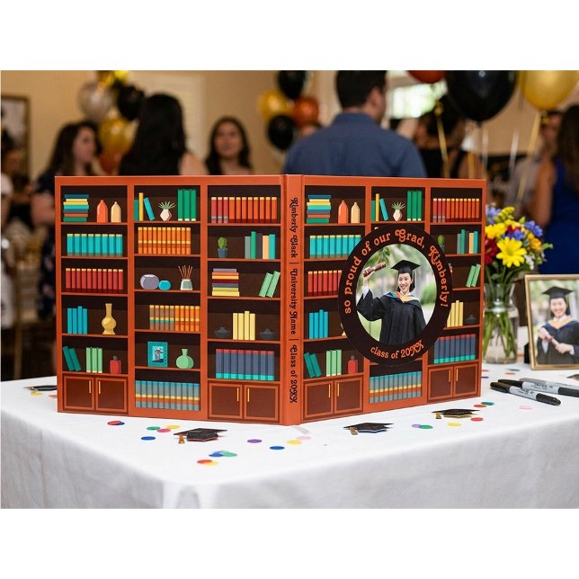 Library-Themed Graduation Photo Guest Book (Creator Uploaded)