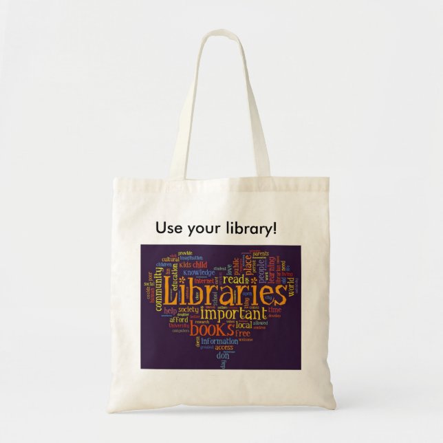 Library tote bag (Front)