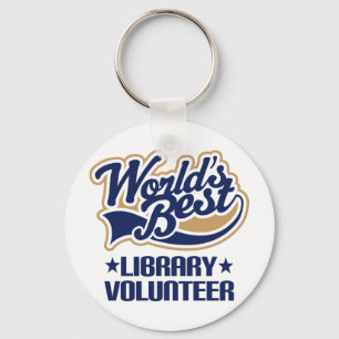 Library Volunteer Gift Key Ring
