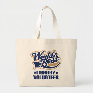 Library Volunteer Gift Large Tote Bag